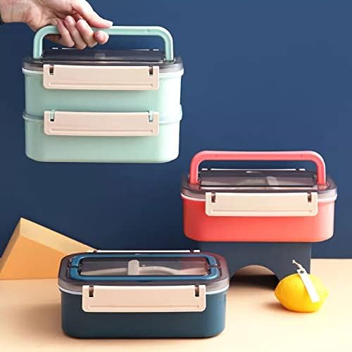 AllMro Lunch-Box Microondas Mulheres portáteis Bento Caixas Estilo Recipientes de armazenamento de alimentos com tampas