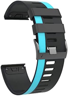 Hazels Sport Silicone Watch Band Wrist Screp para Garmin Fenix ​​7x 7 6x 6 Pro 5x 5 mais 3 3HR 935 945 Easy Fit Raple Rlean 26