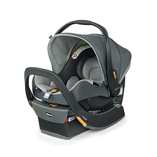 Chicco KeyFit 35 Cleartex Basing Base Seat and Base, assento traseiro para bebês 4-35 libras. Enseada/cinza