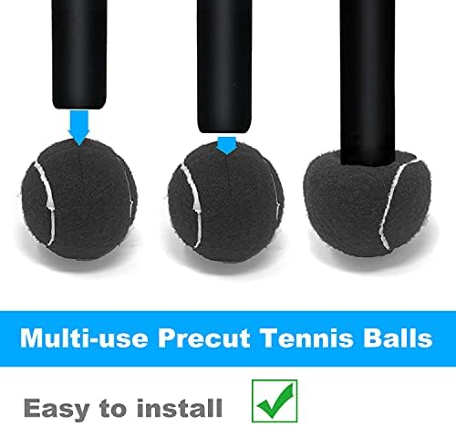 Bolas de tênis de Walker de 4pcs de 4pcs urbósticos para pernas de móveis e proteção do piso…