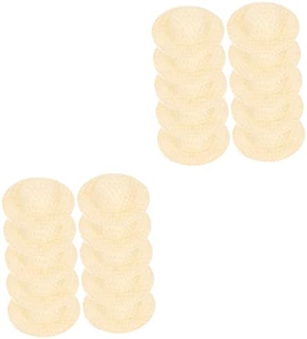 PretyZoom 40 PCs Sombrero Craft Paper Acessórios Vinho CM Hat Hatcraft em ornamentos em miniatura APRES