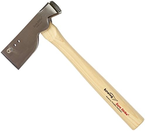 Estwing Shingler's Hammer - Ferramenta de 20 onças com face fresada e alça de madeira de Hickory - MRWS