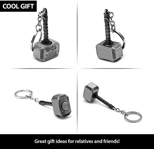 365home Metal Hammer Keychain Hammer Key Ring, Presentes legais para homens, marido, namorado