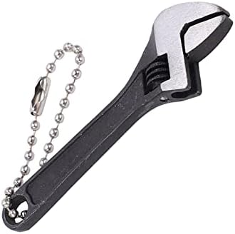 Chave de chave de chaveiro de Yosoo, aço galvanizado ajustável portátil Profissional de alta dureza Mini Spanner para ferramenta