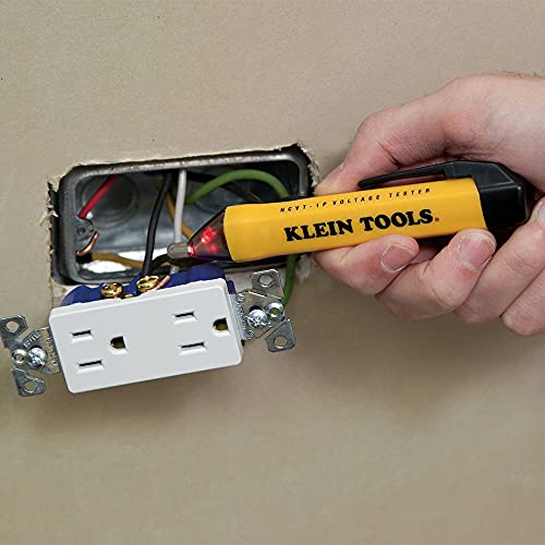 Klein Tools 81021 Kit de ferramentas de testador elétrico com caneta multímetro, sem contato, testador de receptáculo, decapriagem de arame / cortador, 4 peças