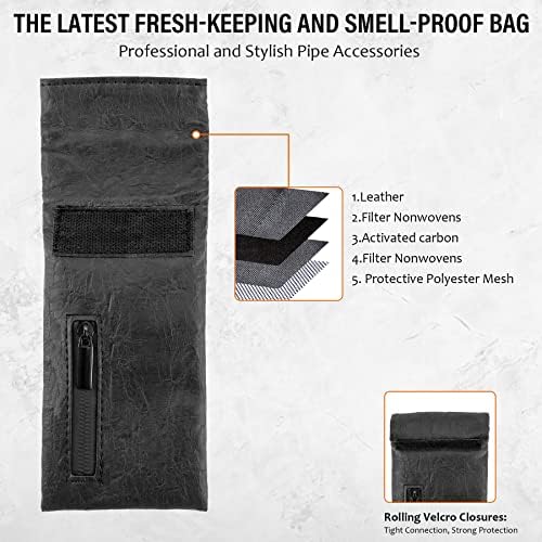 Bolsa resistente ao odor Spiper 8,9 x3.6 Bolsa de armazenamento resistente ao odor durável, bolsa à prova d'água, mini bolsa