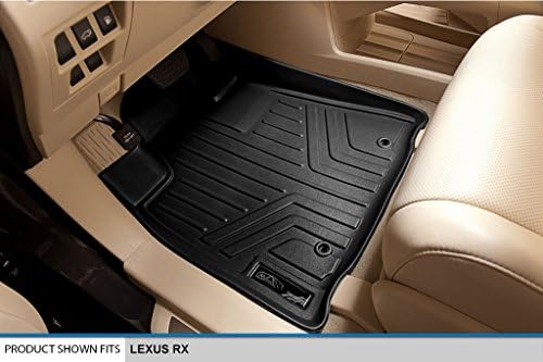 Smartliner Custom Fit Floor Mats 2 line Definir preto para 2013-2015 Lexus RX350/RX450H