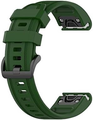 Huabao relógio Strap compatível com Garmin Fenix ​​6S/6S Pro, Banda de substituição de cinta de silicone ajustável para Garmin