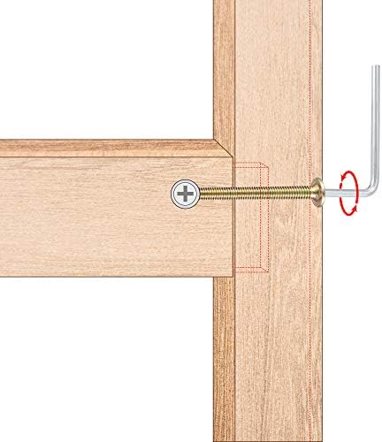 uxcell m6x10mm móios parafusos de parafuso de parafuso de parafuso de soquete com porcas de cano para camas Cadeiras