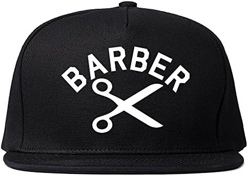 Reis de NY Barber Scissors Snapback Hat Top