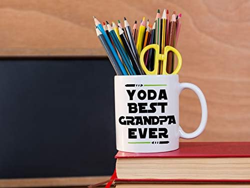 Presentes clássicos do dia do pai para vovôs yoda melhor avô sempre engraçado cerâmica novidade idéias de presentes para caneca de caneca de café de aniversário