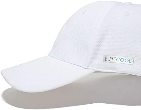 Builtcool Mesh Cooling Baseball Hat - Capinho de bola de absorção de umidade para clima quente, corrida, tênis e golfe