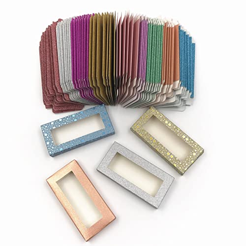 Caixa de embalagem de cílios falsos de papel 100pcs para caixas de lash de 25 mm Maquiagem de embalagem da caixa de embalagem vazia
