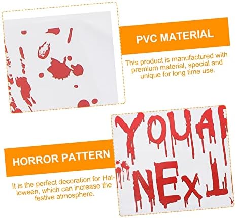 SOLustre 4pcs Halloween Janela adesivos de decalques adesivos de desenho animado decoração de janela de terror adesivos de