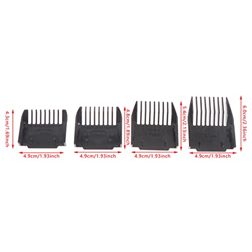 4 PCS Substituição Cabelo Clipper Combs Guide Universal Limit Comb Guide Acessório para Clippers, Barbeiro