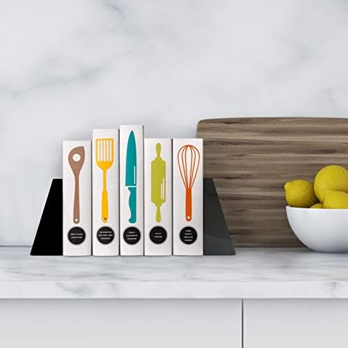 Ottimo Premium Polded Stone Marble 6 Livros para decoração da estante de livros, prateleiras de escritório ou cozinha.