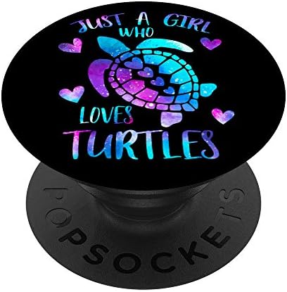 Apenas uma garota que adora tartarugas em aquarela galáxia popsockets popgrip: aderência de swappable para telefones e tablets