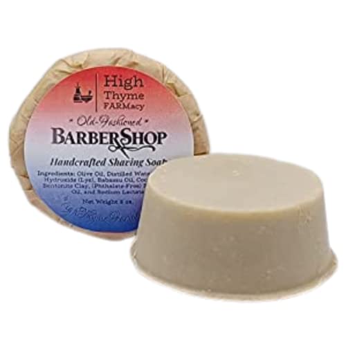 Sabão de barbear de barbearia antiquado - 3 onças de barra de rum, sândalo e sabonete patchouli para barbear - sabão