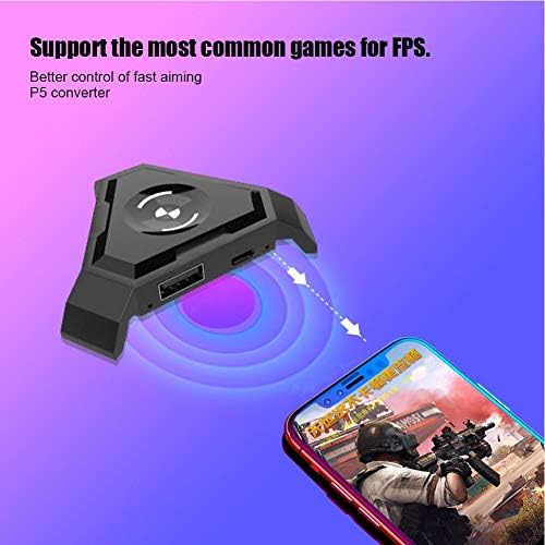 Adaptador do mouse do teclado para acessórios para console de jogos PUBG com experiência em jogos para PC para Android / iOS, plug and play, compatível para Android via Bluetooth 4.1