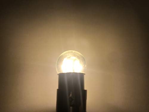 Aero-lites.com #90 Substituição de LED de lâmpada em miniatura | 12/28 volts AC/DC | Estilo base: BA15D | Substitui bulbos de filamento: #90, #68, #96, #1178, #304, #624, #1252, azul