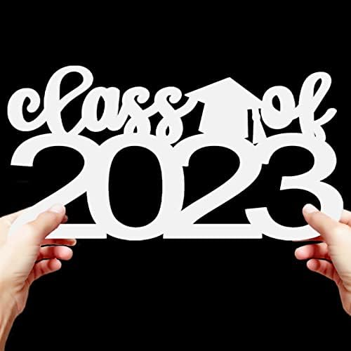 Classe de 2023 Decoração de graduação 2023 Sign Photo de pós -graduação Props 2023 Imagem sênior Prop 2023 Letra Palavra do Palavra