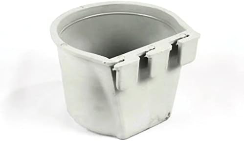 | Os copos de gaiola cinza seguram 0,5 litros / 8 fl oz para pendurar ração e água para animais de estimação