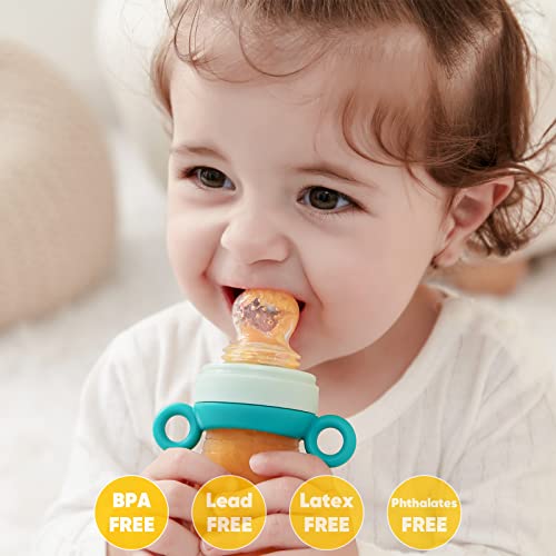 Koalazoom bebê brinquedo de dentição com alimentador de alimentação de comida para bebê Pacifiadora de frutas, mordida