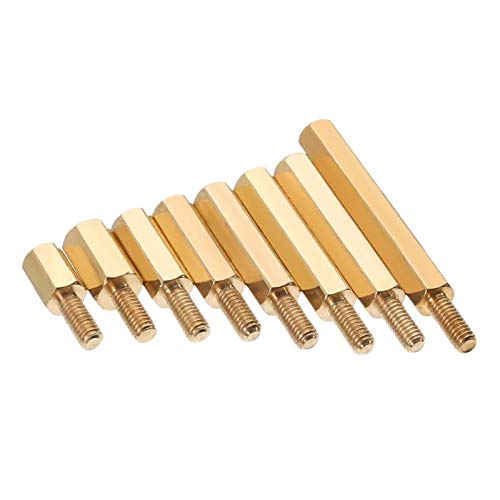 240pcs Brass M2.5 Stanho hexáfego-feminino/kit de parafuso/porca 6/8/10/200