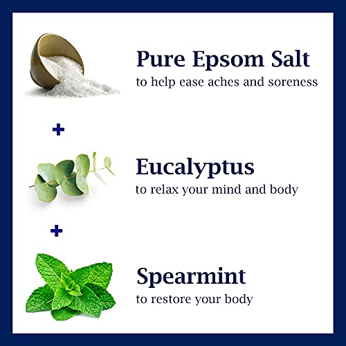Lavagem corporal do Dr. Teal com sal puro de sal, relaxamento e relevo com eucalipto e spearmint, 24 fl oz