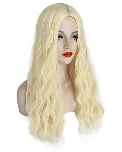 Perucas loiras de juziviee para mulheres Sarah Sanderson peruca fantasia longa peruca ondulada ondulada