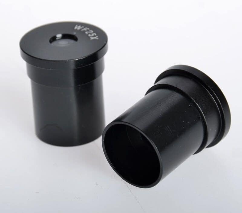 Acessórios para microscópio 25x Microscópio biológico ocular, 23,2 mm de 9 mm de lente ocular consumíveis