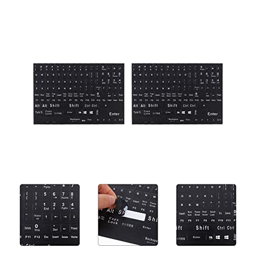 Adesivos de laptop solustre adesivos de laptop 6 folhas de teclado de teclado de teclado adesivos roxos adesivos de teclado