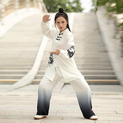 Ksua unissex tai chi uniforme artes marciais uniforme estilo chinês tradicional para exercitar qi gong kung fu wung chun