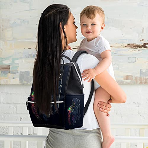 Espaço astronauta fraldas bolsas de bolsa de mochila de mamã