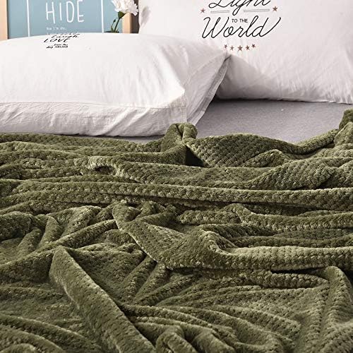 CuJux novo cobertor de flanela de waffle macio para camas de cor sólida verão de inverno sofá -lance lençol da colheita de colchas