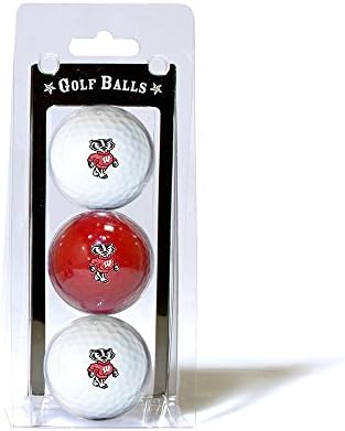 Team Golf Wisconsin Badgers Pack de 3 bolas de golfe de
