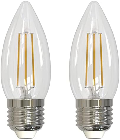 Bulbrito 776862, lâmpada LED de filamento de 4,5 watts, tipo de lâmpada B11, base padrão E26, 350 lúmens, temperatura