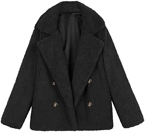 Casacos de inverno femininos de grande tamanho Sherpa jaqueta capa de pelúcia de pelúcia com bolsos casuais casuais mais tamanhos