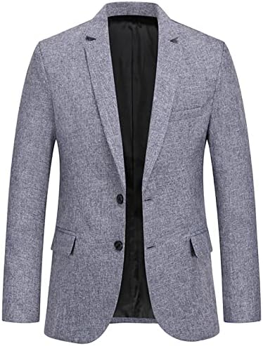 Casual Casual Slim Fit Sport Solid Solid 2 Button Anded Lapela Suit Jacket