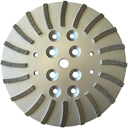 10 Placa de disco de moagem de diamantes de concreto EDCO, BLASTRAC, Husqvarna, 20 Turbo Segment, 25/30 Grit