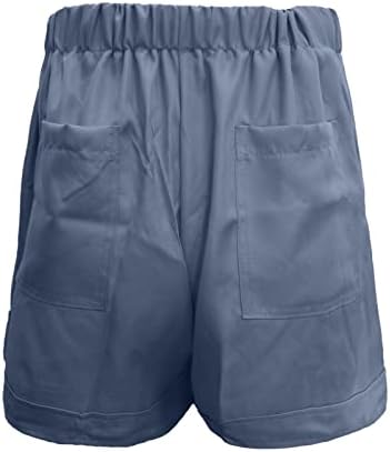 Zlovhe Shorts de cintura alta para mulheres, verão leve, lotes de impressão boêmia, shorts casuais da cintura elástica