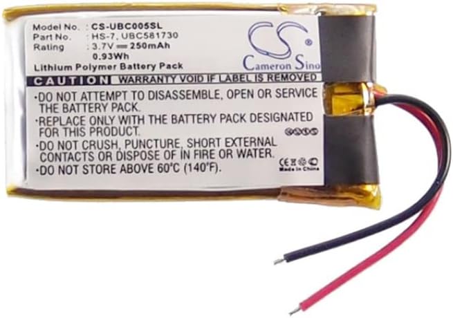 Substituição da bateria semea para ultralife P/N: HS-7, UBC581730, UBC005, UBC581730, UBP005