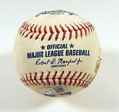 2019 Washington Nationals no jogo Rockies do Colorado usou beisebol Wilmer Difo Go - Baseballs de jogo usado