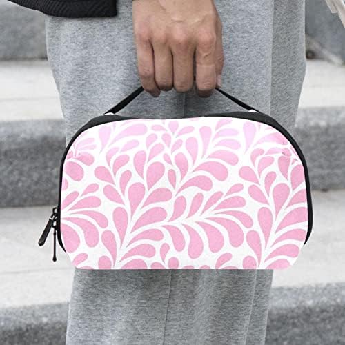 Bolsa de cosméticos ornamentais rosa para mulheres bolsa de moda fofa bolsa de maquiagem à prova d'água bolsa de higiene saco de higieness para meninas presentes
