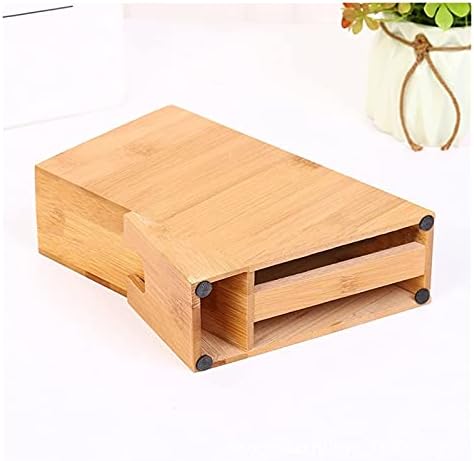 suporte da faca de cozinha universal portador de faca de madeira funcional bambu bloqueio bloqueio de barracas caixa de armazenamento Organizador Acessórios de cozinha ferramenta 0623
