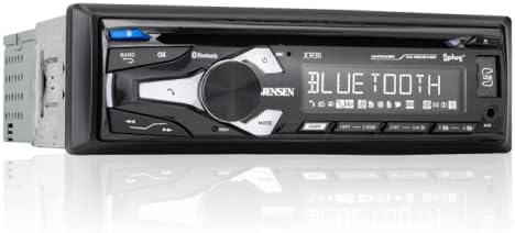 Jensen JCR311 10 caracteres LCD Single Din Car Estéreo Receptor e Charging | CD Player & SCOSCHE GM1483B KIT DINH DINH SUPLETIVO