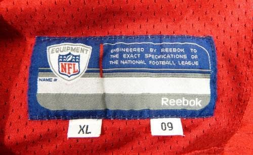 2009 San Francisco 49ers Ahmad Brooks 55 Game usou camisa de prática vermelha xl 4 - Jerseys de jogo NFL não assinado usados