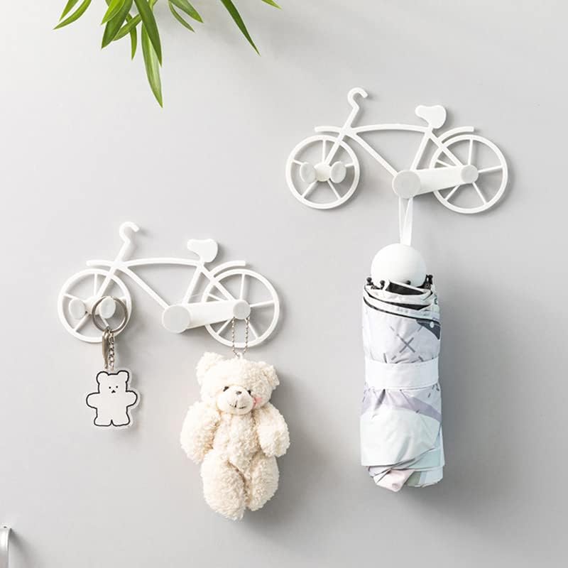 kekafu criativo cyclebike forma sem gancho de perfuração forte cola pegajosa porta de gancho traseiro banheiro banheiro