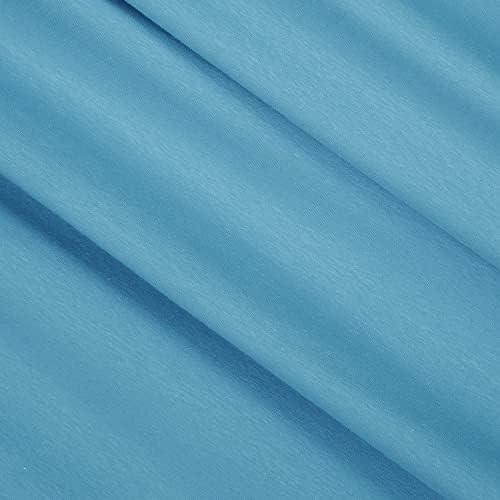 Fabricla Cotton Spandex Jersey Knit Fabric by the Yard 12oz - 58/60 polegadas de largura - Mistura de spandex de algodão