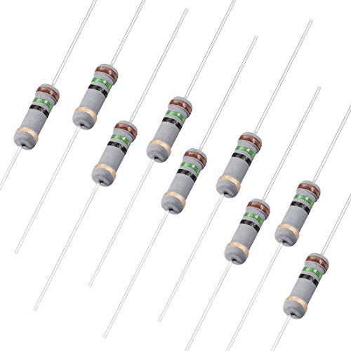 UXCELL 100pcs 15 ohm resistor, 1W 5% de resistores de filmes de carbono, 4 bandas para projetos eletrônicos e experimentos